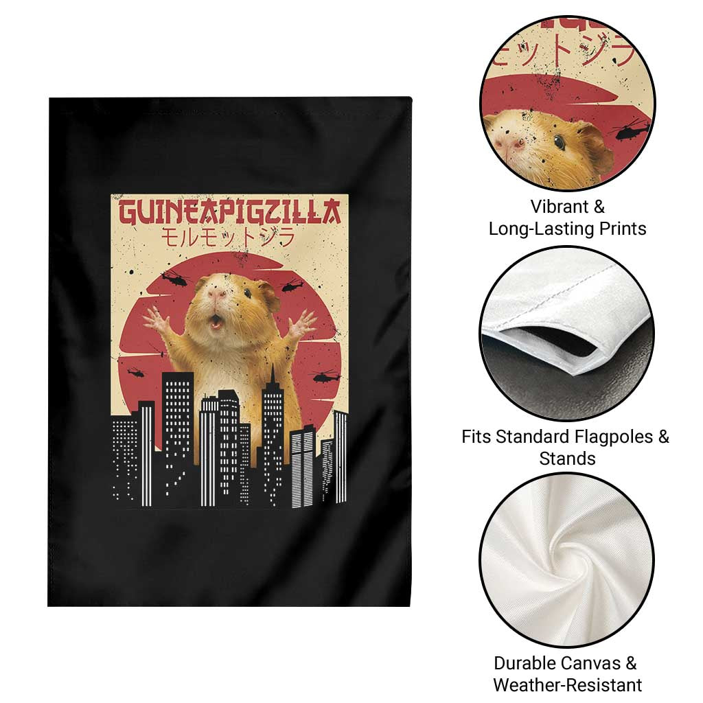 Guineapigzilla Giant Garden Flag Funny Guinea Pig Monster Tokyo Japan Gift - Wonder Print Shop