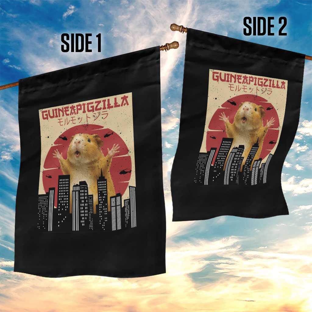Guineapigzilla Giant Garden Flag Funny Guinea Pig Monster Tokyo Japan Gift - Wonder Print Shop