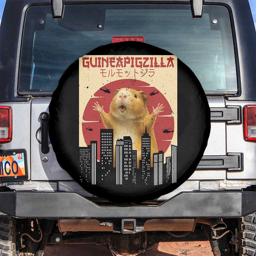 Guineapigzilla Giant Spare Tire Cover Funny Guinea Pig Monster Tokyo Japan Gift - Wonder Print Shop