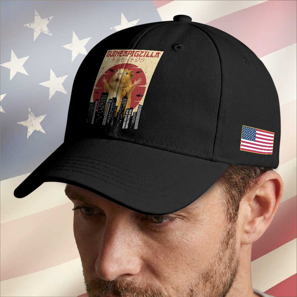 Guineapigzilla Giant Baseball Cap Funny Guinea Pig Monster Tokyo Japan Gift