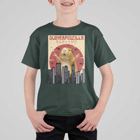 Guineapigzilla Giant T Shirt For Kid Funny Guinea Pig Monster Tokyo Japan Gift - Wonder Print Shop
