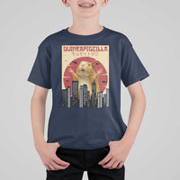 Guineapigzilla Giant T Shirt For Kid Funny Guinea Pig Monster Tokyo Japan Gift - Wonder Print Shop