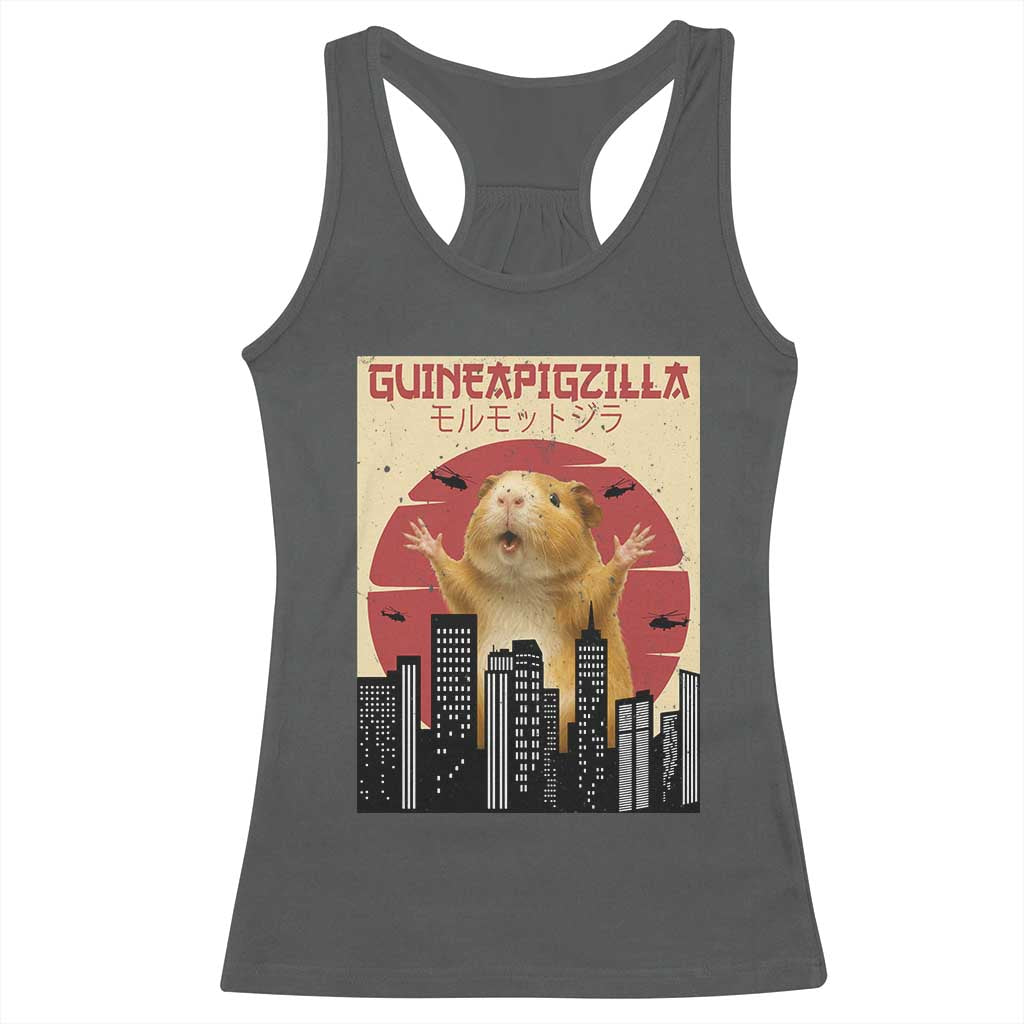 Guineapigzilla Giant Racerback Tank Top Funny Guinea Pig Monster Tokyo Japan Gift - Wonder Print Shop