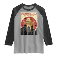 Guineapigzilla Giant Raglan Shirt Funny Guinea Pig Monster Tokyo Japan Gift - Wonder Print Shop