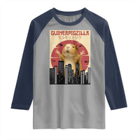 Guineapigzilla Giant Raglan Shirt Funny Guinea Pig Monster Tokyo Japan Gift - Wonder Print Shop
