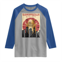 Guineapigzilla Giant Raglan Shirt Funny Guinea Pig Monster Tokyo Japan Gift - Wonder Print Shop