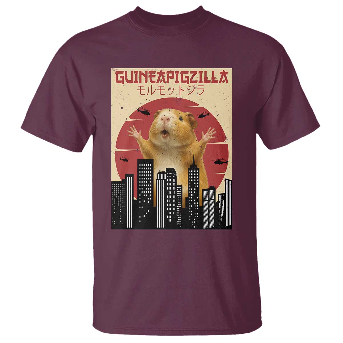 Guineapigzilla Giant T Shirt Funny Guinea Pig Monster Tokyo Japan Gift - Wonder Print Shop