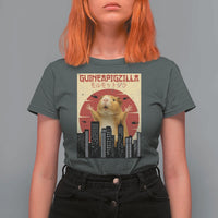 Guineapigzilla Giant T Shirt For Women Funny Guinea Pig Monster Tokyo Japan Gift - Wonder Print Shop