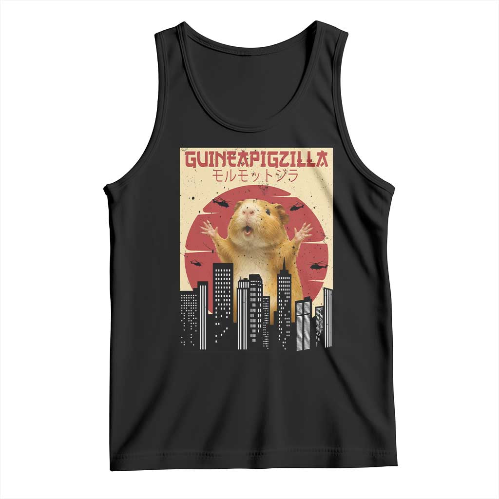 Guineapigzilla Giant Tank Top Funny Guinea Pig Monster Tokyo Japan Gift - Wonder Print Shop
