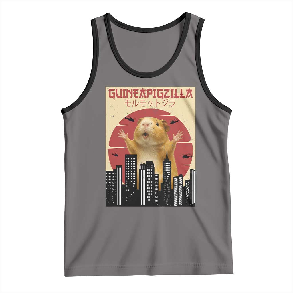 Guineapigzilla Giant Tank Top Funny Guinea Pig Monster Tokyo Japan Gift - Wonder Print Shop