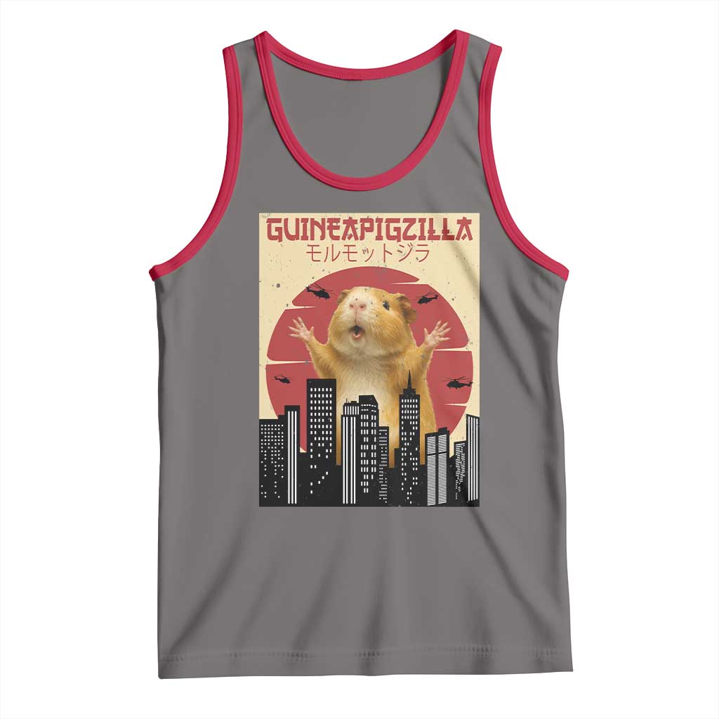 Guineapigzilla Giant Tank Top Funny Guinea Pig Monster Tokyo Japan Gift - Wonder Print Shop