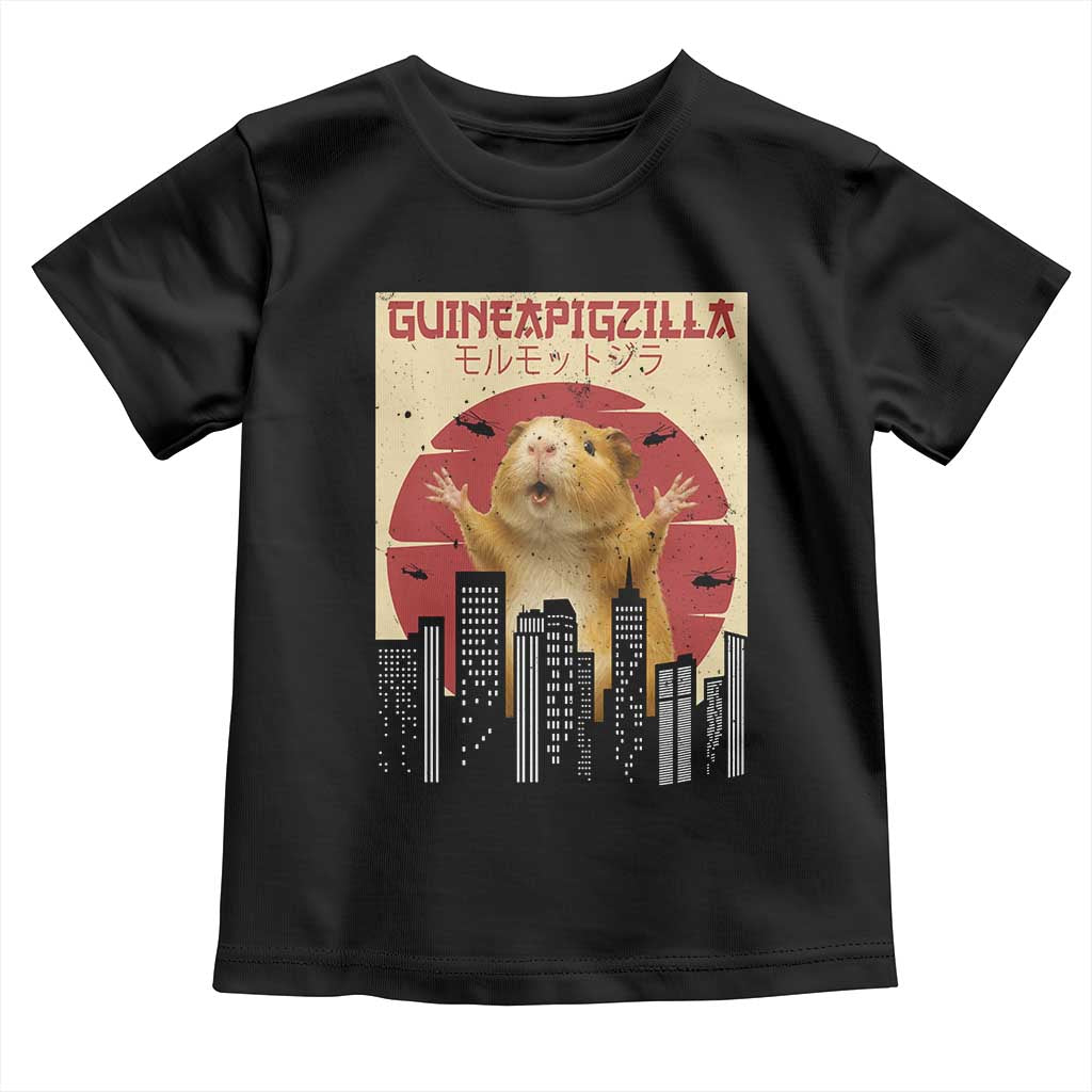Guineapigzilla Giant Toddler T Shirt Funny Guinea Pig Monster Tokyo Japan Gift - Wonder Print Shop