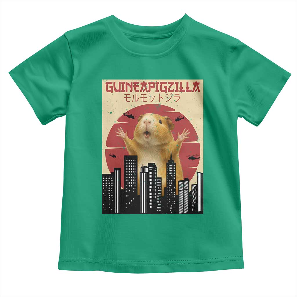 Guineapigzilla Giant Toddler T Shirt Funny Guinea Pig Monster Tokyo Japan Gift - Wonder Print Shop