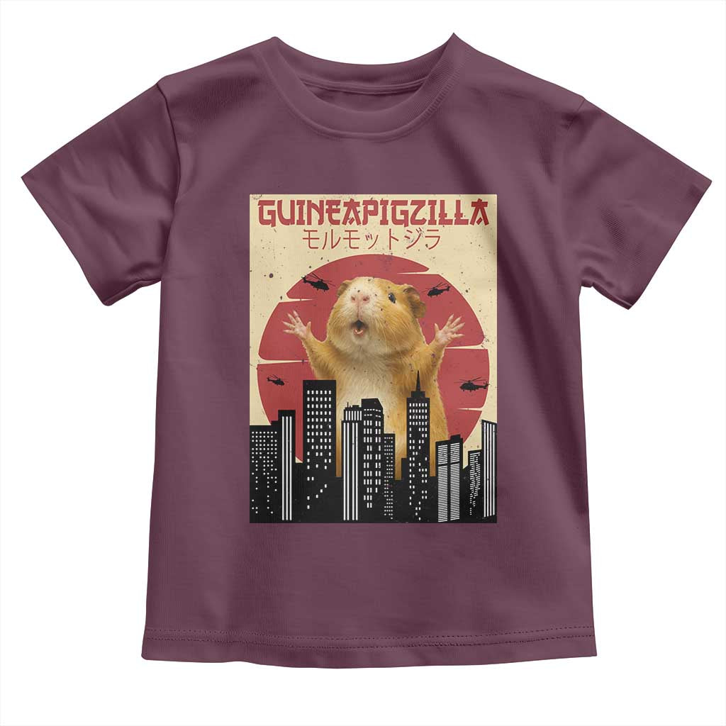 Guineapigzilla Giant Toddler T Shirt Funny Guinea Pig Monster Tokyo Japan Gift - Wonder Print Shop
