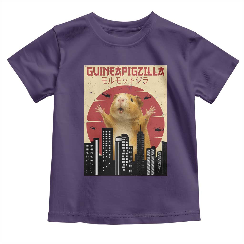 Guineapigzilla Giant Toddler T Shirt Funny Guinea Pig Monster Tokyo Japan Gift - Wonder Print Shop