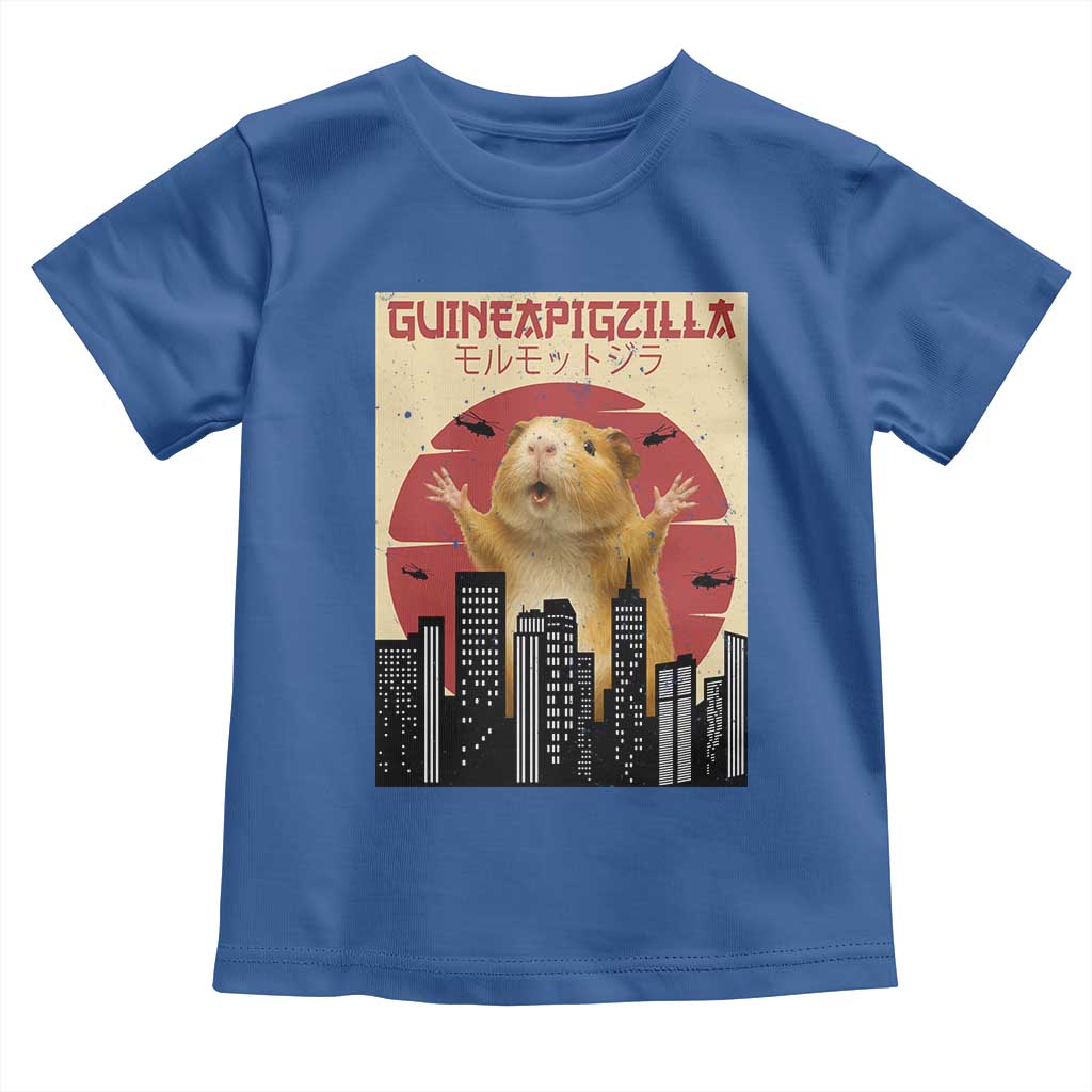 Guineapigzilla Giant Toddler T Shirt Funny Guinea Pig Monster Tokyo Japan Gift - Wonder Print Shop