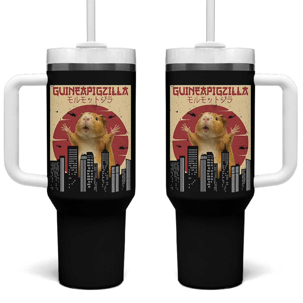 Guineapigzilla Giant Tumbler With Handle Funny Guinea Pig Monster Tokyo Japan Gift - Wonder Print Shop