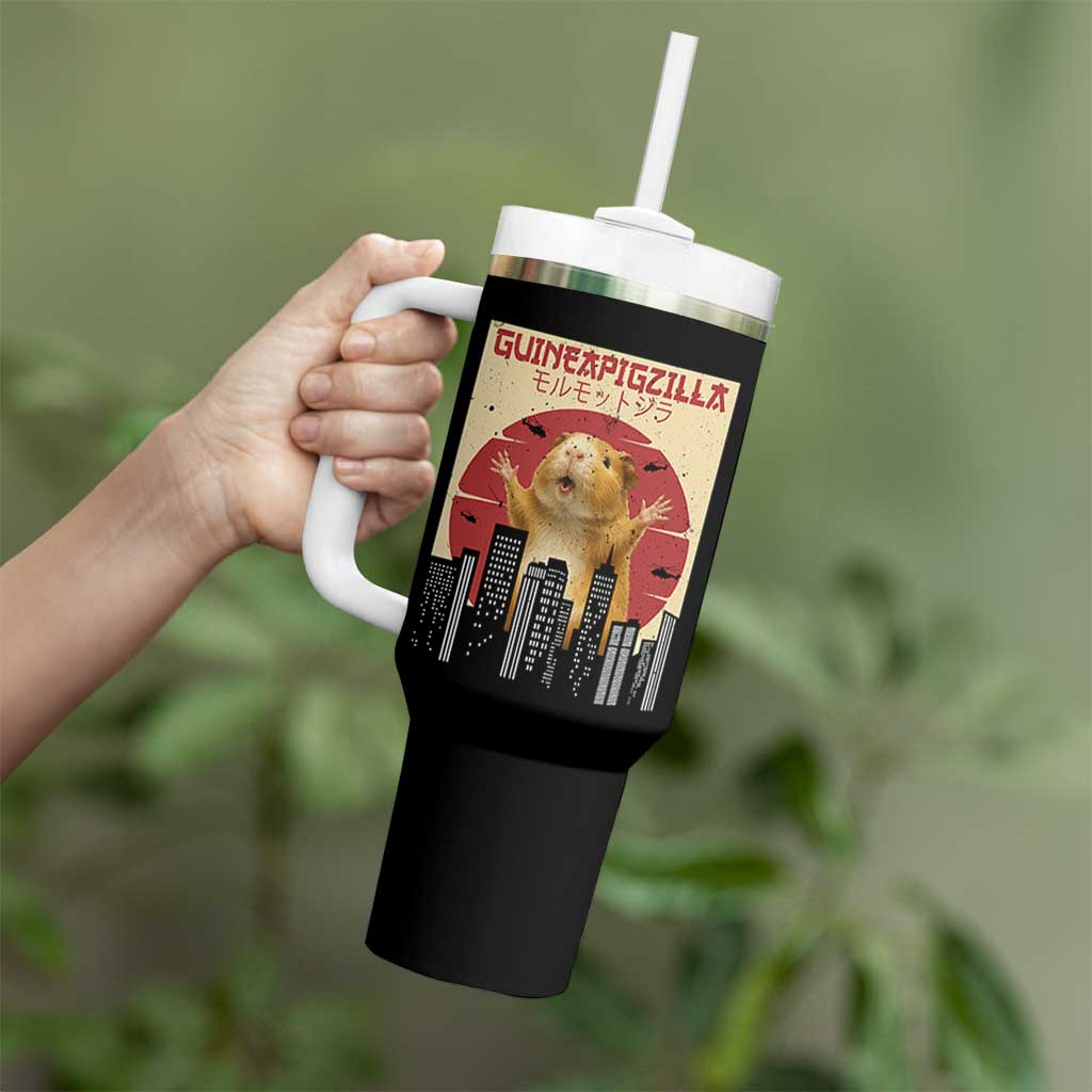 Guineapigzilla Giant Tumbler With Handle Funny Guinea Pig Monster Tokyo Japan Gift - Wonder Print Shop