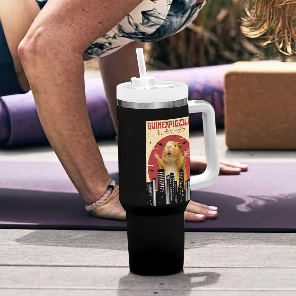 Guineapigzilla Giant Tumbler With Handle Funny Guinea Pig Monster Tokyo Japan Gift - Wonder Print Shop