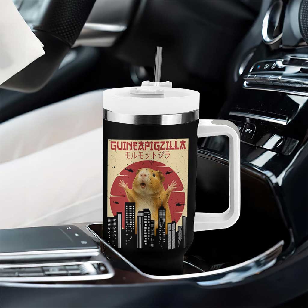 Guineapigzilla Giant Tumbler With Handle Funny Guinea Pig Monster Tokyo Japan Gift - Wonder Print Shop
