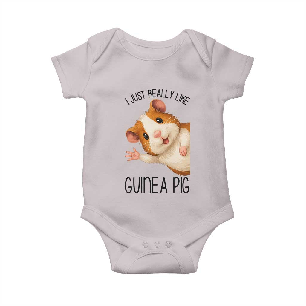 I Just Really Like Guinea Pigs Baby Onesie Funny Cavy Lover - Wonder Print Shop