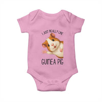 I Just Really Like Guinea Pigs Baby Onesie Funny Cavy Lover - Wonder Print Shop