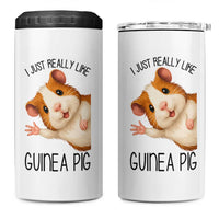 I Just Really Like Guinea Pigs 4 in 1 Can Cooler Tumbler Funny Cavy Lover - Wonder Print Shop