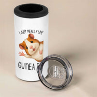 I Just Really Like Guinea Pigs 4 in 1 Can Cooler Tumbler Funny Cavy Lover - Wonder Print Shop
