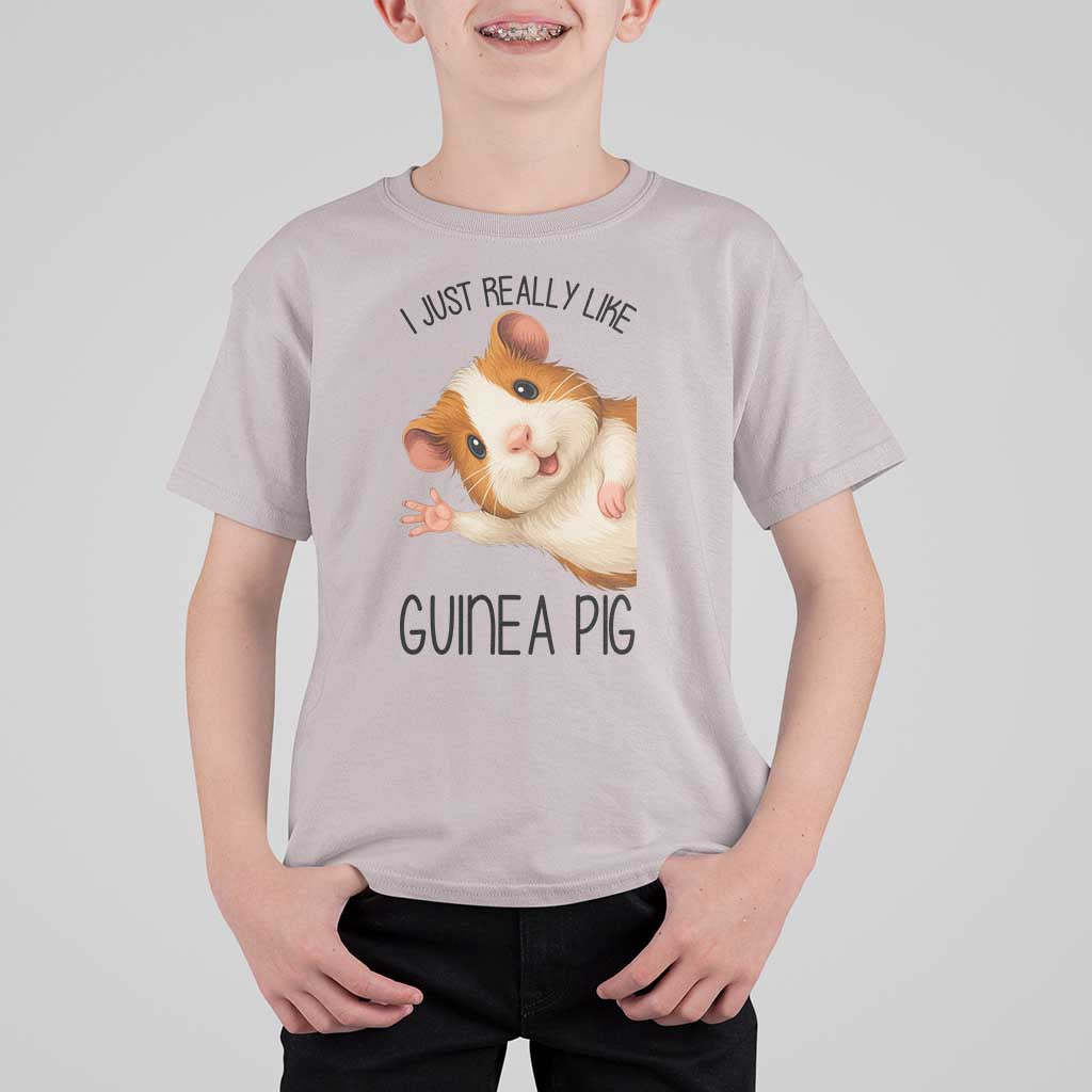 I Just Really Like Guinea Pigs T Shirt For Kid Funny Cavy Lover - Wonder Print Shop