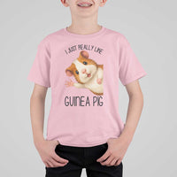 I Just Really Like Guinea Pigs T Shirt For Kid Funny Cavy Lover - Wonder Print Shop