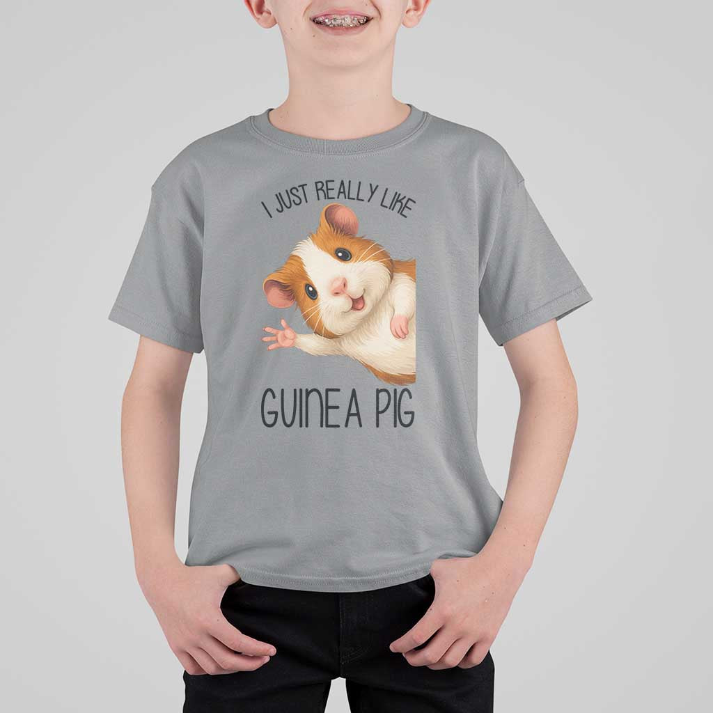 I Just Really Like Guinea Pigs T Shirt For Kid Funny Cavy Lover - Wonder Print Shop