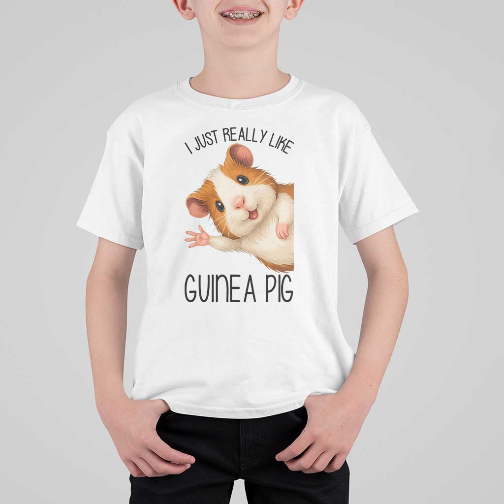 I Just Really Like Guinea Pigs T Shirt For Kid Funny Cavy Lover - Wonder Print Shop