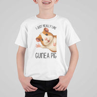 I Just Really Like Guinea Pigs T Shirt For Kid Funny Cavy Lover - Wonder Print Shop