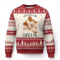 I Just Really Like Guinea Pigs Ugly Christmas Sweater Funny Cavy Lover - Wonder Print Shop