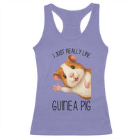 I Just Really Like Guinea Pigs Racerback Tank Top Funny Cavy Lover - Wonder Print Shop