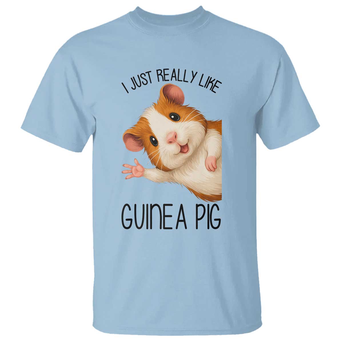 I Just Really Like Guinea Pigs T Shirt Funny Cavy Lover - Wonder Print Shop