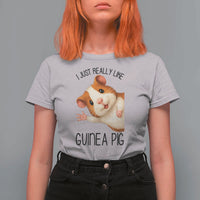 I Just Really Like Guinea Pigs T Shirt For Women Funny Cavy Lover - Wonder Print Shop