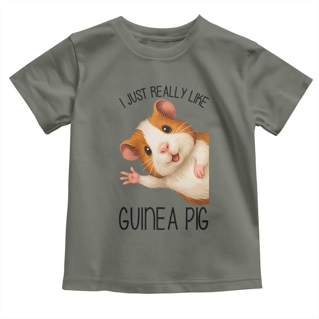 I Just Really Like Guinea Pigs Toddler T Shirt Funny Cavy Lover - Wonder Print Shop