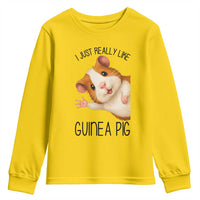 I Just Really Like Guinea Pigs Youth Sweatshirt Funny Cavy Lover - Wonder Print Shop