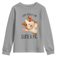 I Just Really Like Guinea Pigs Youth Sweatshirt Funny Cavy Lover - Wonder Print Shop