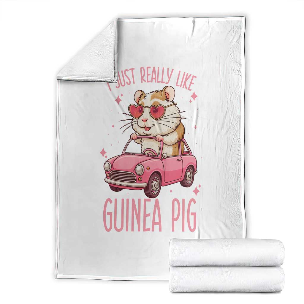 I Just Really Like Guinea Pigs Throw Blanket Pet Lover Gift For Girl - Wonder Print Shop