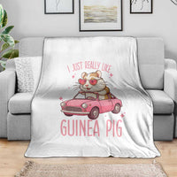 I Just Really Like Guinea Pigs Throw Blanket Pet Lover Gift For Girl - Wonder Print Shop