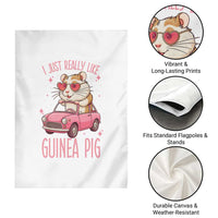 I Just Really Like Guinea Pigs Garden Flag Pet Lover Gift For Girl - Wonder Print Shop