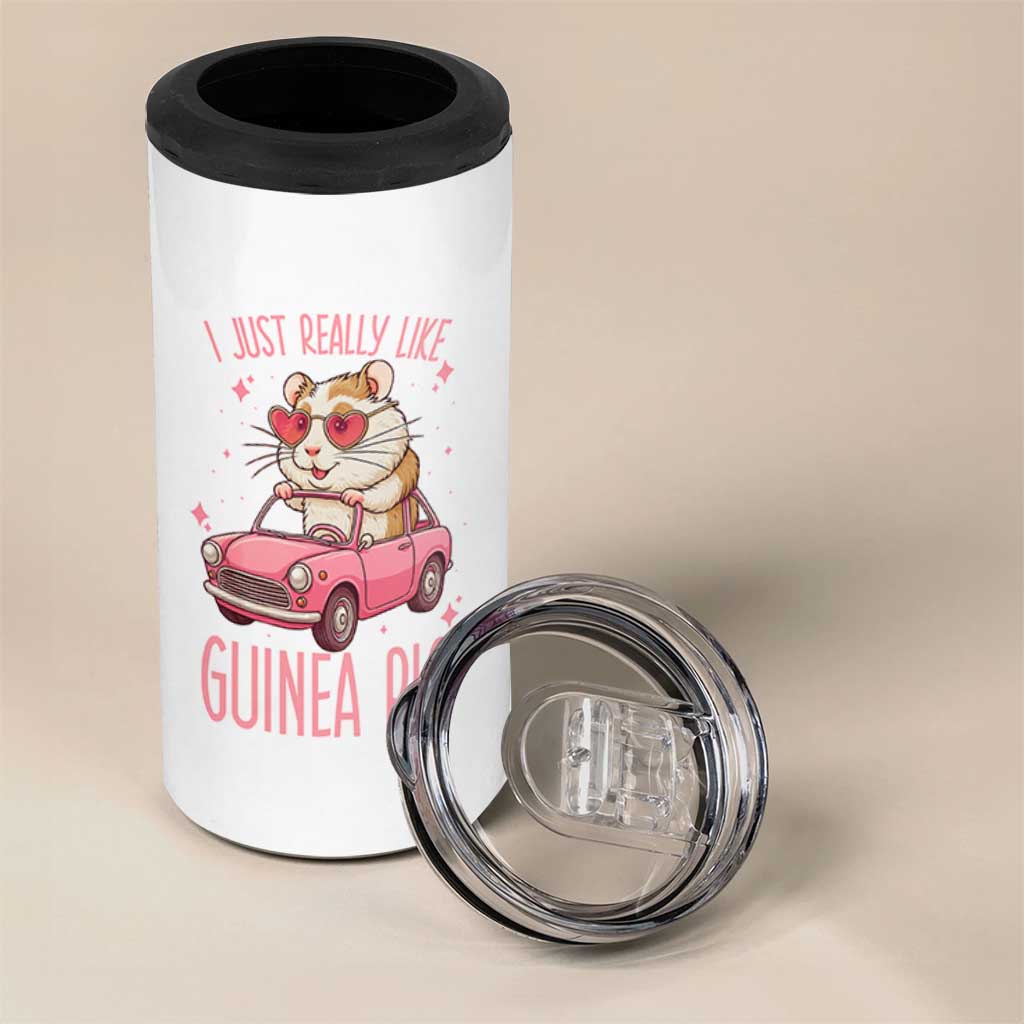 I Just Really Like Guinea Pigs 4 in 1 Can Cooler Tumbler Pet Lover Gift For Girl - Wonder Print Shop