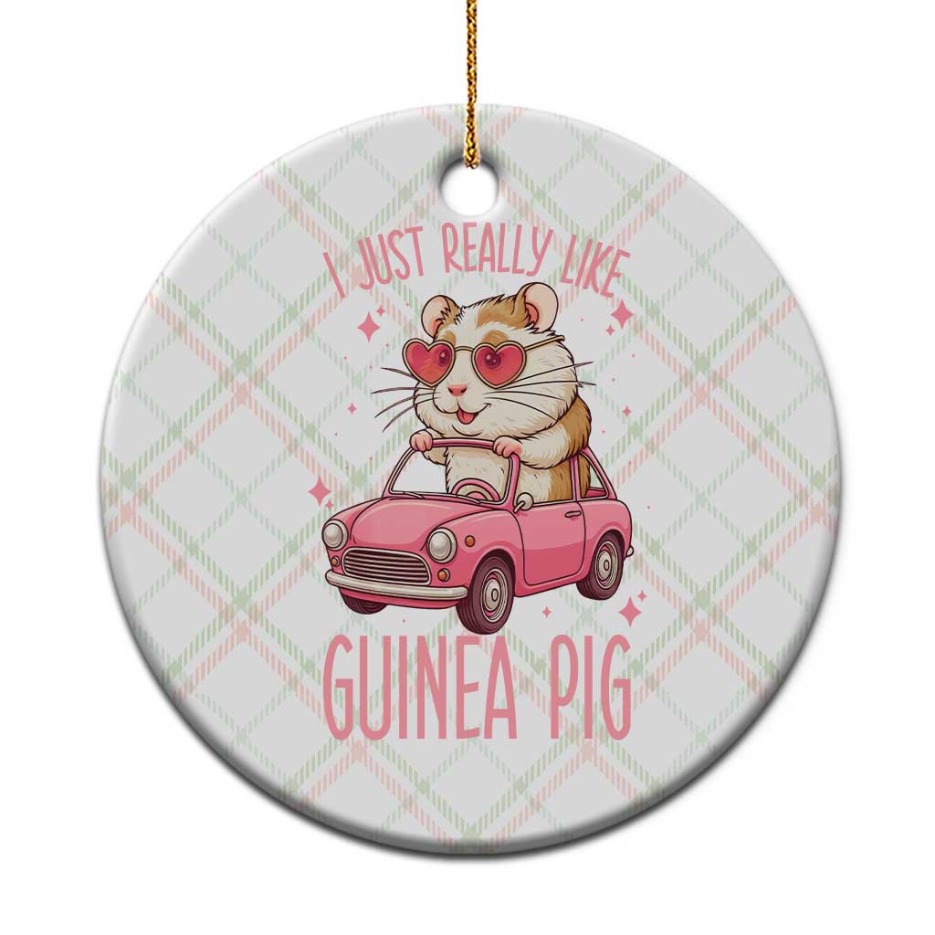 I Just Really Like Guinea Pigs Ceramic Ornament Pet Lover Gift For Girl - Wonder Print Shop