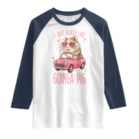 I Just Really Like Guinea Pigs Raglan Shirt Pet Lover Gift For Girl - Wonder Print Shop