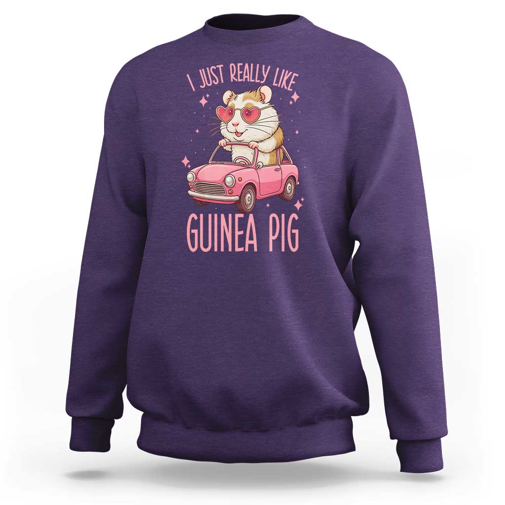 I Just Really Like Guinea Pigs Sweatshirt Pet Lover Gift For Girl - Wonder Print Shop