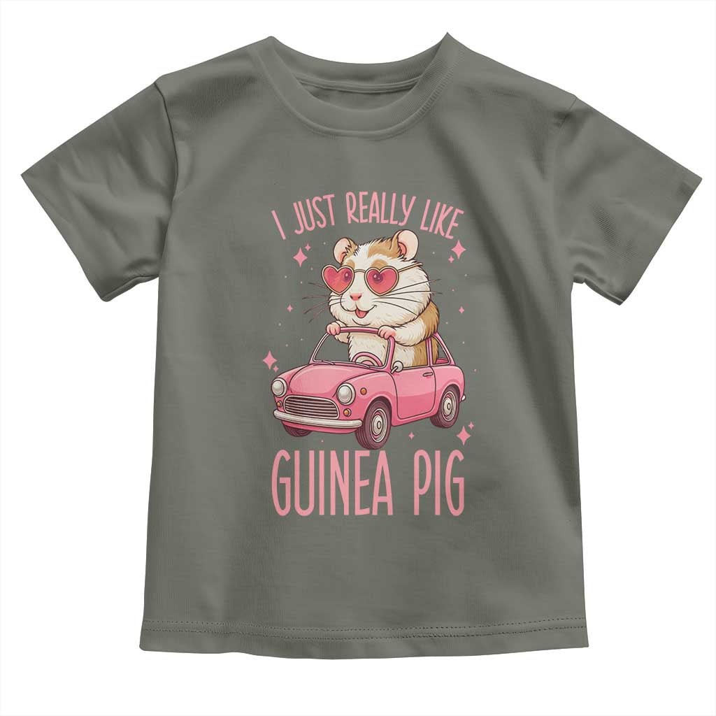 I Just Really Like Guinea Pigs Toddler T Shirt Pet Lover Gift For Girl - Wonder Print Shop