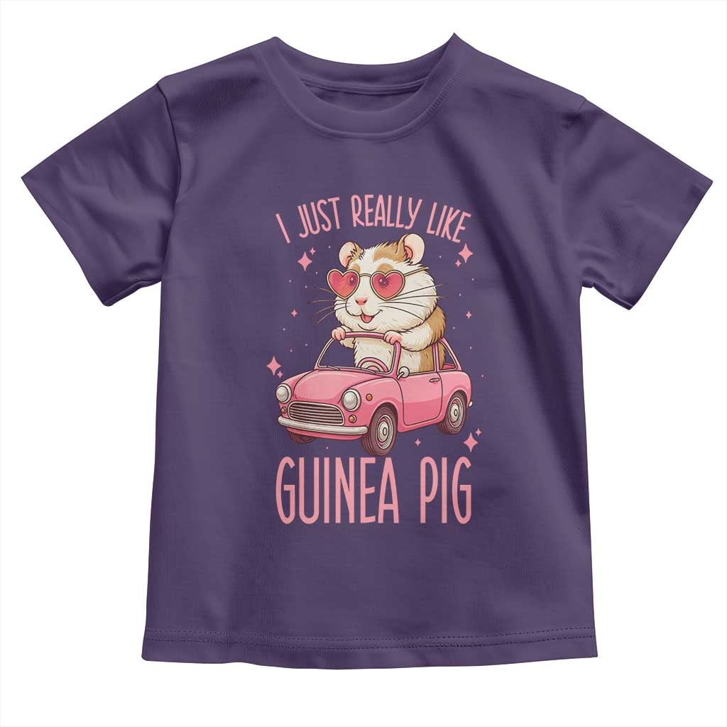 I Just Really Like Guinea Pigs Toddler T Shirt Pet Lover Gift For Girl - Wonder Print Shop