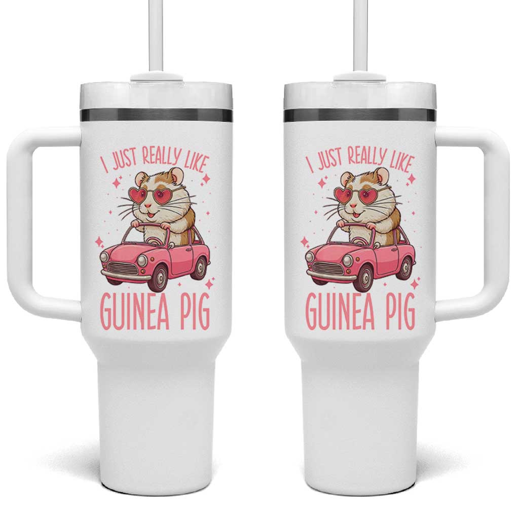 I Just Really Like Guinea Pigs Tumbler With Handle Pet Lover Gift For Girl - Wonder Print Shop